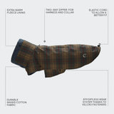 CLOUD7_Koiran_talvitakki_Brooklyn_Waxed_Tartan_Hauva